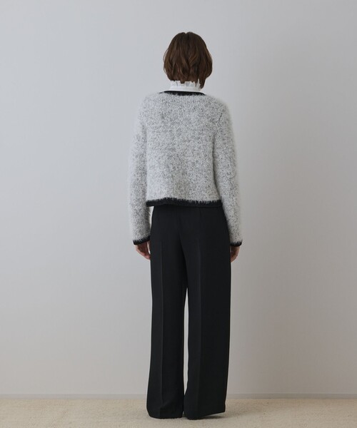 GRACE CONTINENTAL(グレースコンチネンタル)の「ノーカラーフェザーニットカーディガン(カーディガン/ボレロ・レディース・ブラック/その他1・36)」の3枚目の写真