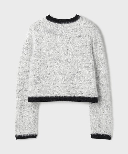 GRACE CONTINENTAL(グレースコンチネンタル)の「ノーカラーフェザーニットカーディガン(カーディガン/ボレロ・レディース・ブラック/その他1・36)」の6枚目の写真