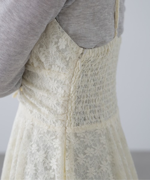 FREE'S MART（フリーズマート）の「◆イレヘムチュニックキャミワンピースⅡ（ワンピース・レディース・ホワイト/ブラック/ブラック系その他/ブラウン系その他・FREE）」の15枚目の写真