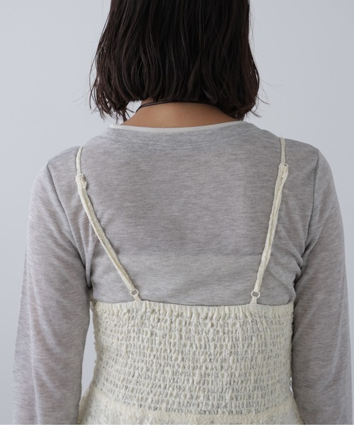 FREE'S MART（フリーズマート）の「◆イレヘムチュニックキャミワンピースⅡ（ワンピース・レディース・ホワイト/ブラック/ブラック系その他/ブラウン系その他・FREE）」の17枚目の写真