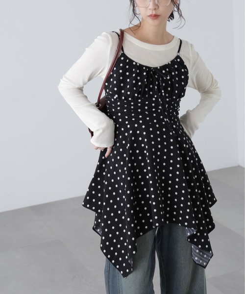 FREE'S MART（フリーズマート）の「◆イレヘムチュニックキャミワンピースⅡ（ワンピース・レディース・ホワイト/ブラック/ブラック系その他/ブラウン系その他・FREE）」の20枚目の写真