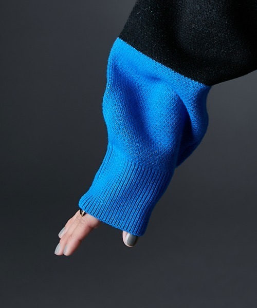 Disney（ディズニー）の「ミッキー/幾何柄ジャガードニット＜大きいサイズ有＞GEVS.（ニット/セーター・レディース・ピンク系/ブルー系・M/L/LL/3L/4L/5L）」の7枚目の写真