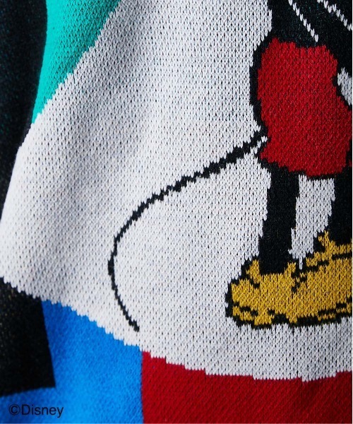 Disney（ディズニー）の「ミッキー/幾何柄ジャガードニット＜大きいサイズ有＞GEVS.（ニット/セーター・レディース・ピンク系/ブルー系・M/L/LL/3L/4L/5L）」の11枚目の写真