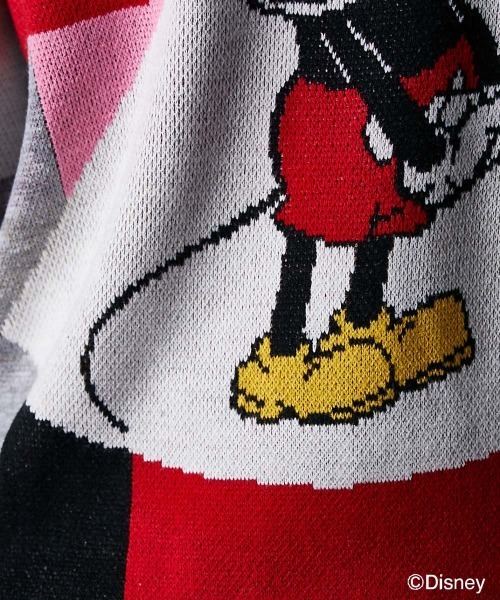 Disney（ディズニー）の「ミッキー/幾何柄ジャガードニット＜大きいサイズ有＞GEVS.（ニット/セーター・レディース・ピンク系/ブルー系・M/L/LL/3L/4L/5L）」の17枚目の写真