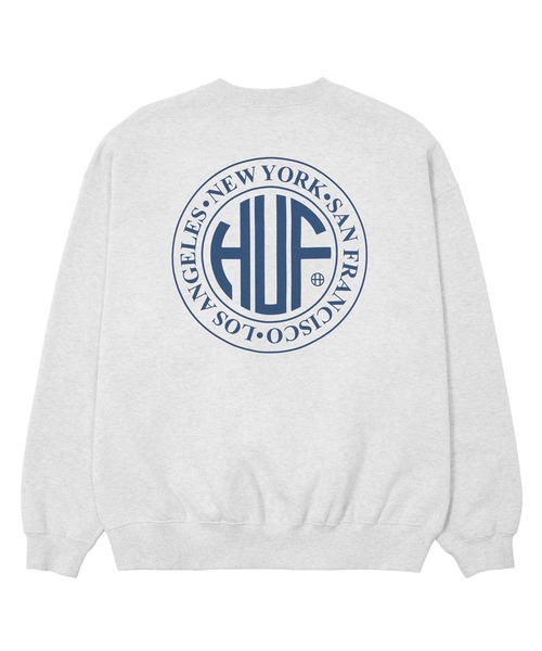 HUF（ハフ）の「REGIONAL CREWNECK（スウェット・メンズ・ブラック/チェリーレッド/アッシュグレー・L/M/S/XS/XXL/XL）」の7枚目の写真