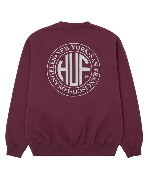 HUF（ハフ）の「REGIONAL CREWNECK（スウェット・メンズ・ブラック/チェリーレッド/アッシュグレー・L/M/S/XS/XXL/XL）」の9枚目の写真