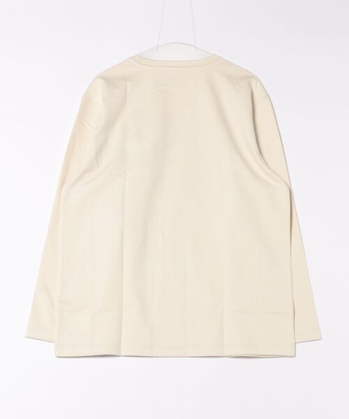 go slow caravan（ゴースローキャラバン）の「PIECLEX モックロディ ファーマークマ ロングスリーブ（Tシャツ/カットソー・メンズ・ナチュラル/ネイビー/マスタード・LARGE/MEDIUM/X-LARGE）」の4枚目の写真
