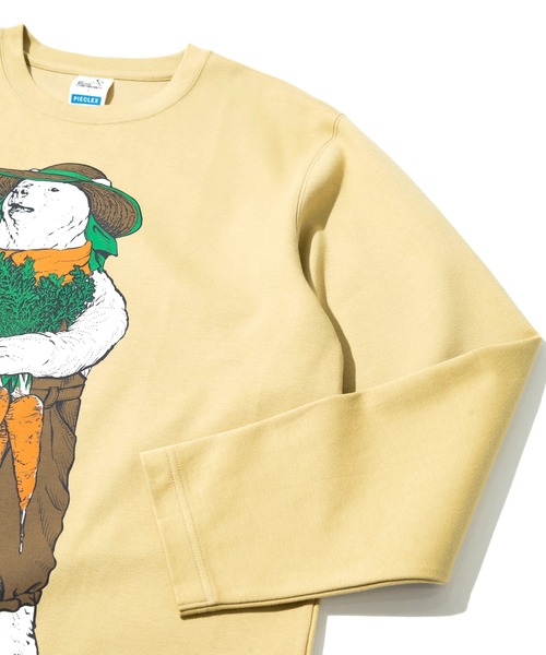 go slow caravan（ゴースローキャラバン）の「PIECLEX モックロディ ファーマークマ ロングスリーブ（Tシャツ/カットソー・メンズ・ナチュラル/ネイビー/マスタード・LARGE/MEDIUM/X-LARGE）」の8枚目の写真