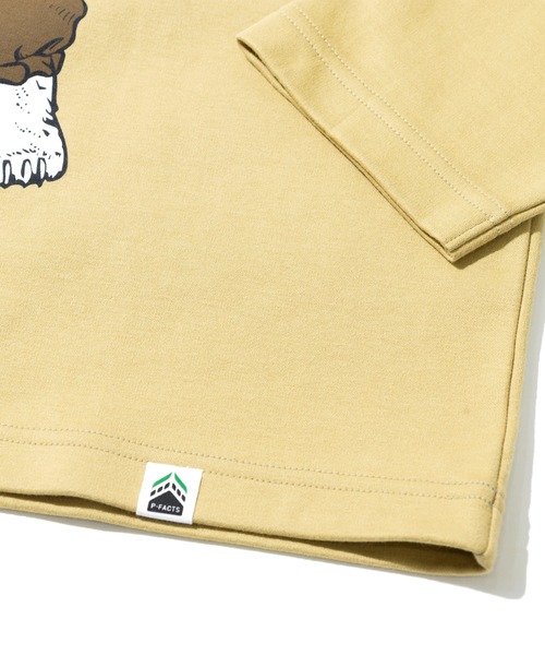 go slow caravan（ゴースローキャラバン）の「PIECLEX モックロディ ファーマークマ ロングスリーブ（Tシャツ/カットソー・メンズ・ナチュラル/ネイビー/マスタード・LARGE/MEDIUM/X-LARGE）」の9枚目の写真