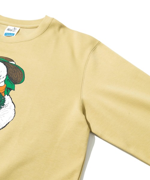 go slow caravan（ゴースローキャラバン）の「PIECLEX モックロディ ファーマークマ ロングスリーブ（Tシャツ/カットソー・メンズ・ナチュラル/ネイビー/マスタード・LARGE/MEDIUM/X-LARGE）」の7枚目の写真