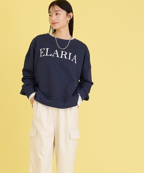 UR'S（ユアーズ）の「ロゴBIGスウェット（スウェット・レディース・ホワイト/ネイビー/グレー・S/M/L）」の11枚目の写真