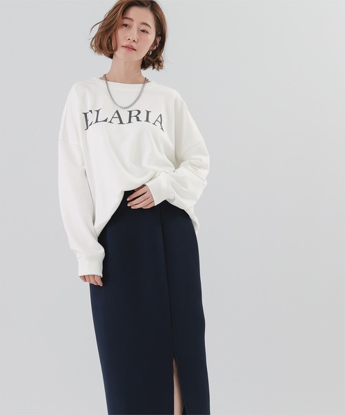 UR'S（ユアーズ）の「ロゴBIGスウェット（スウェット・レディース・ホワイト/ネイビー/グレー・S/M/L）」の22枚目の写真