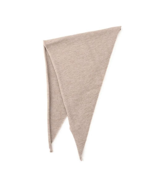 VIS（ビス）の「トライアングルニットスカーフ（バンダナ/スカーフ・レディース・ベージュ/グレー・FREE）」の10枚目の写真