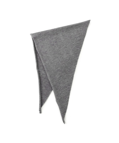 VIS（ビス）の「トライアングルニットスカーフ（バンダナ/スカーフ・レディース・ベージュ/グレー・FREE）」の11枚目の写真