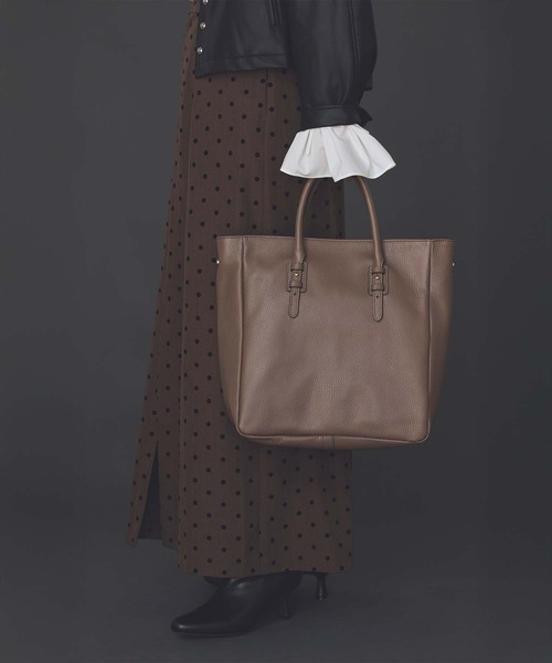 MARCO BIANCHINI（マルコビアンチーニ）の「ＭＡＲＣＯビッグトート（トートバッグ・レディース・モカ・FREE）」の2枚目の写真