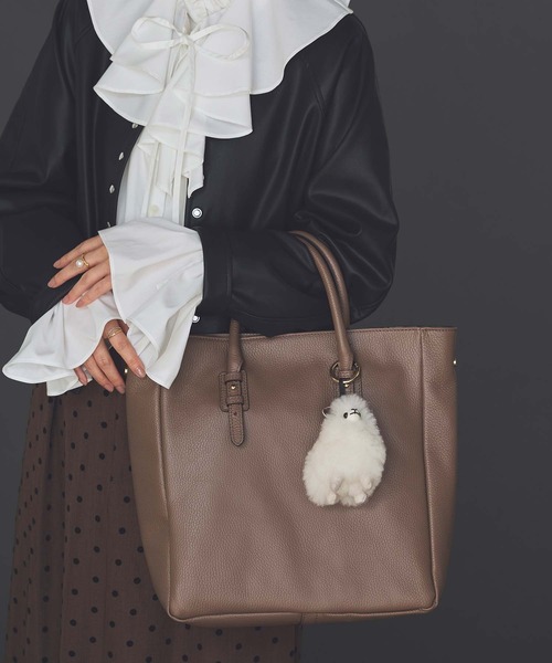 MARCO BIANCHINI（マルコビアンチーニ）の「ＭＡＲＣＯビッグトート（トートバッグ・レディース・モカ・FREE）」の6枚目の写真