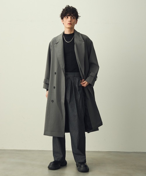 Shoowtime(ショウタイム)の「High-neck fitted top / ハイネックフィットカットソー(Tシャツ/カットソー・メンズ・グレー/ブラック・X-LARGE/LARGE/MEDIUM)」の13枚目の写真