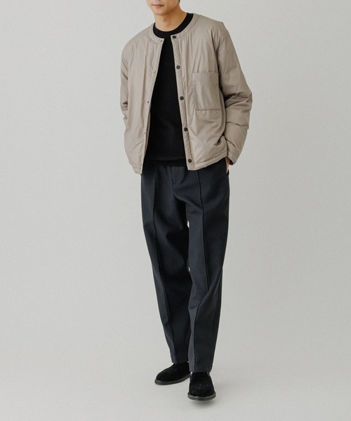 ADAM ET ROPE'（アダムエロペ）の「【ACT】超軽量 ダウン カーディガン ジャケット（ダウンジャケット/コート・メンズ・グレー/ブラック・L/M）」の11枚目の写真