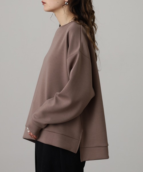 OMNES（オムネス）の「ソフトダンボールニットプルオーバー（ニット/セーター・レディース・グレー/チャコール/モカ/アイボリー・M）」の22枚目の写真