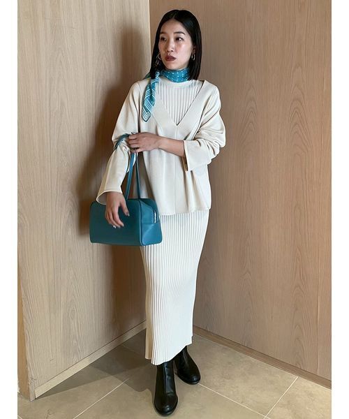 両得レイヤードニットワンピ（ワンピース）｜Mila Owen（ミラ