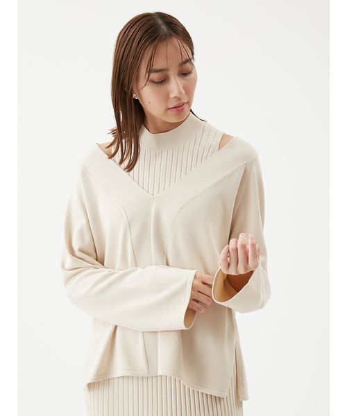 両得レイヤードニットワンピ（ワンピース）｜Mila Owen（ミラ