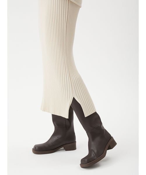 Mila Owen（ミラオーウェン）の「両得レイヤードニットワンピ（ワンピース・レディース・アイボリー/ブラック/ライトブルー・0/1）」の18枚目の写真