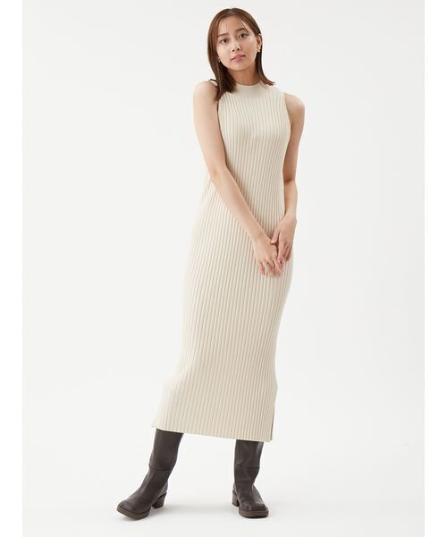 Mila Owen（ミラオーウェン）の「両得レイヤードニットワンピ（ワンピース・レディース・アイボリー/ブラック/ライトブルー・0/1）」の16枚目の写真