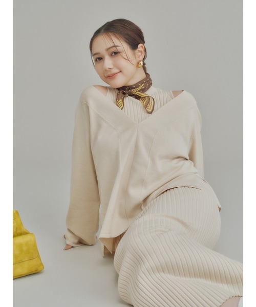 両得レイヤードニットワンピ（ワンピース）｜Mila Owen（ミラ