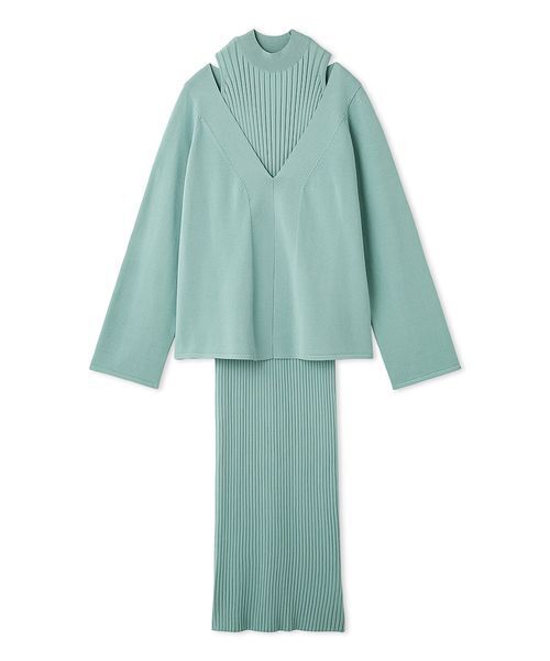 両得レイヤードニットワンピ（ワンピース）｜Mila Owen（ミラ