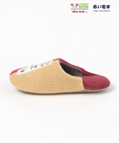 niko and...（ニコアンド）の「【赤い電車】ルームシューズ（ルームシューズ/スリッパ・レディース・ネイビー/ボルドー・MEDIUM/LARGE）」の17枚目の写真