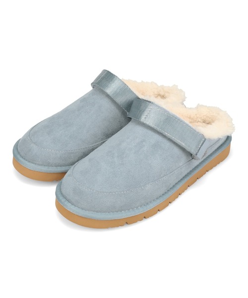 セール】＼ 厚底 スリッポン ／ ほかほか ムートン ベルト サンダル