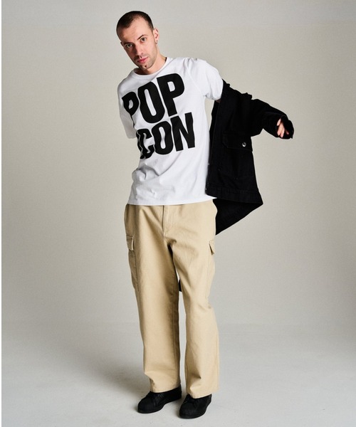 POP TRADING COMPANY（ポップトレーディングカンパニー）の「POP TRADING COMPANY/ポップトレーディングカンパニー/Pop Pop Icon T-Shirt White（Tシャツ/カットソー・メンズ・ホワイト・XL/L）」の2枚目の写真