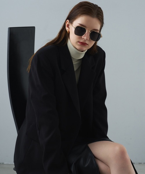 NUEF （ヌエフ）の「スクエア型｜クリアレンズ｜トレンド｜紫外線対策｜UVカット｜眼鏡｜NUEF｜ダブルブリッジクラシック（メガネ・レディース・ゴールド/シルバー・FREE）」の22枚目の写真