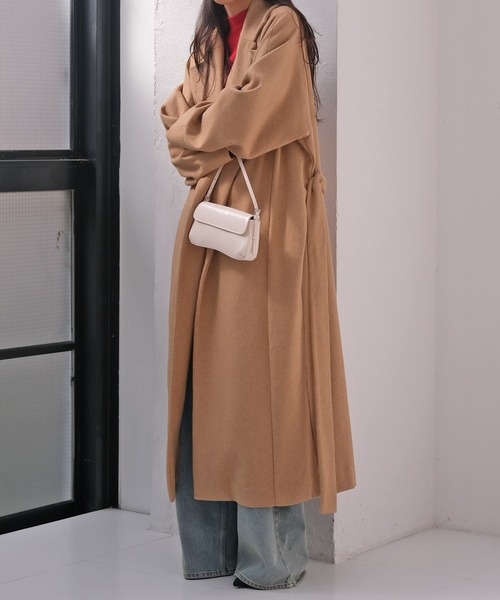 AKTE（アクテ）の「オーバーガウンコート（その他アウター・レディース・チャコールグレー/ベージュ・FREE/TALL）」の17枚目の写真