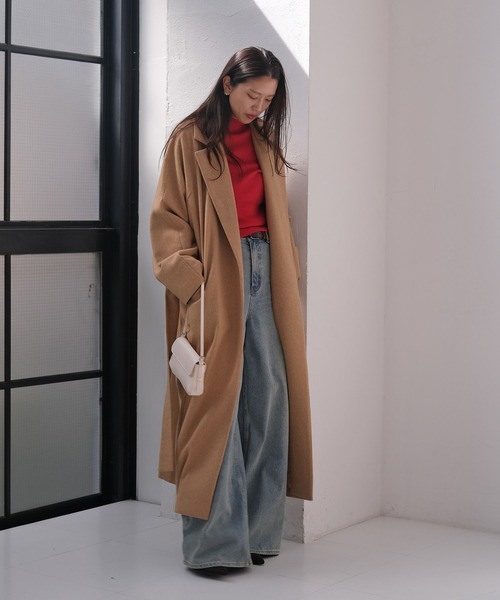 AKTE（アクテ）の「オーバーガウンコート（その他アウター・レディース・チャコールグレー/ベージュ・FREE/TALL）」の18枚目の写真