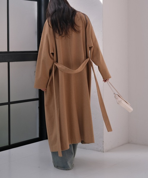 AKTE（アクテ）の「オーバーガウンコート（その他アウター・レディース・チャコールグレー/ベージュ・FREE/TALL）」の19枚目の写真