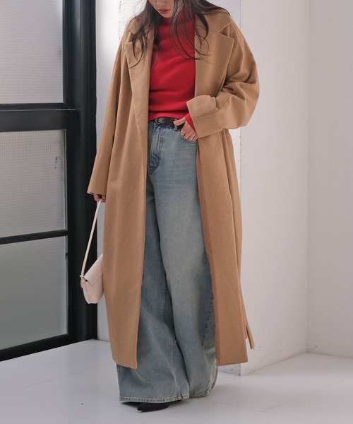 AKTE（アクテ）の「オーバーガウンコート（その他アウター・レディース・チャコールグレー/ベージュ・FREE/TALL）」の20枚目の写真