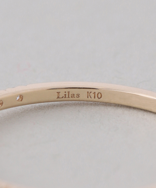 Lilas(リラ)の「OVムーンストーンメレダイヤリング K10(リング・レディース・ゴールド・11/15 /13)」の9枚目の写真