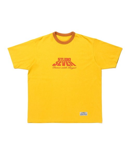 STUDIO SEVEN（スタジオ セブン）の「Block Logo Ringer T-shirt（Tシャツ/カットソー・メンズ・チャコールグレー/イエロー/ホワイト・MEDIUM/LARGE/X-LARGE）」の10枚目の写真