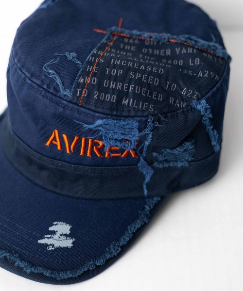 AVIREX（アヴィレックス）の「【RES】【AVIREX】Damege Work Cap（キャップ・メンズ・ベージュ/ネイビー/オリーブ・FREE）」の10枚目の写真