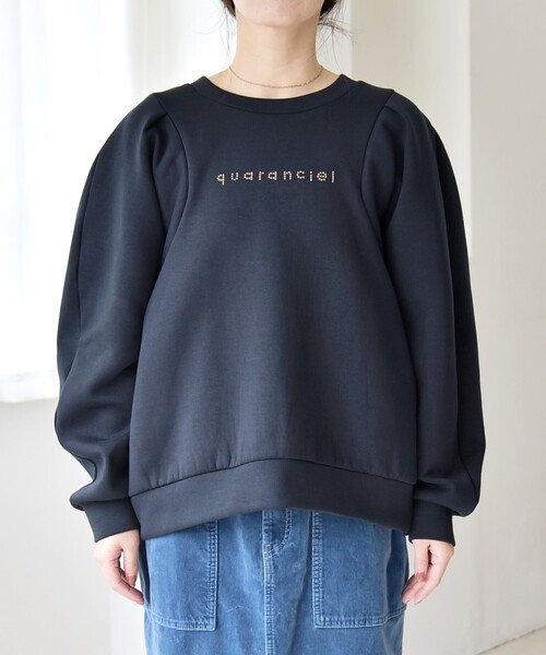 セール】quaranciel:〈洗濯機可能〉スタッズ ロゴ ダンボール