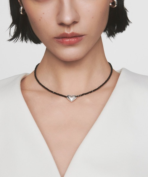 quip queint(クイップクエイント)の「【quip queint】noa black necklace/ノア ブラック ネックレス QU226(ネックレス・レディース・ブラック・FREE)」の1枚目の写真