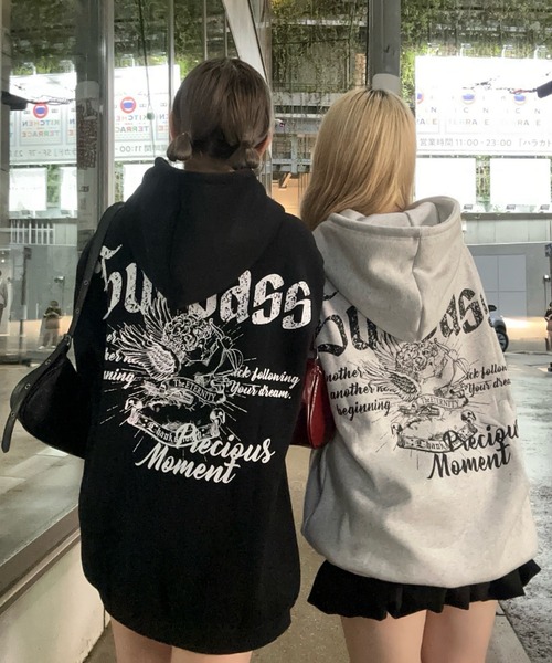 エンジェルプリント裏起毛パーカー（パーカー）｜continuer de NICE