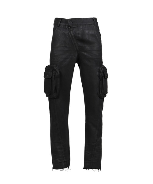 Troubled Waters(トラブルウォーター)の「WAXED COMBAT PANTS(その他パンツ・メンズ・ブラック・MEDIUM/LARGE)」の1枚目の写真