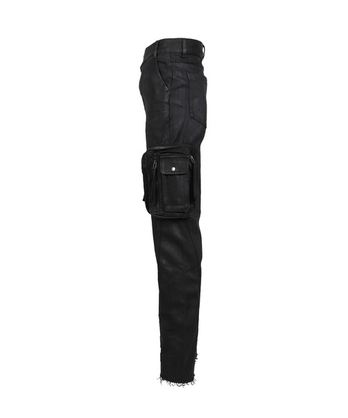 Troubled Waters(トラブルウォーター)の「WAXED COMBAT PANTS(その他パンツ・メンズ・ブラック・MEDIUM/LARGE)」の2枚目の写真