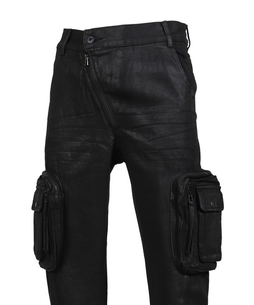 Troubled Waters(トラブルウォーター)の「WAXED COMBAT PANTS(その他パンツ・メンズ・ブラック・MEDIUM/LARGE)」の3枚目の写真