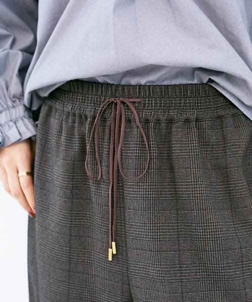 le.coeur blanc(ルクールブラン)の「グレンチェックイージーワイドパンツ(その他パンツ・レディース・ブラウン系その他2/ブラック系その他・38)」の19枚目の写真