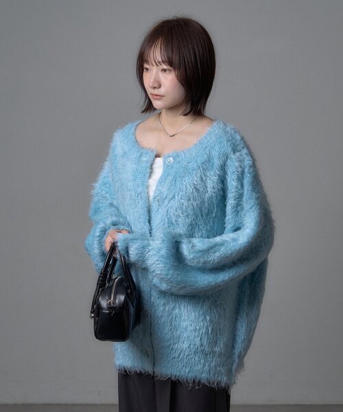 mline（エムライン）の「[mline]【4色展開！】エアリーループカーディガン（カーディガン/ボレロ・レディース・チャコールグレー/ピンク/アイボリー/ブルー・FREE）」の20枚目の写真