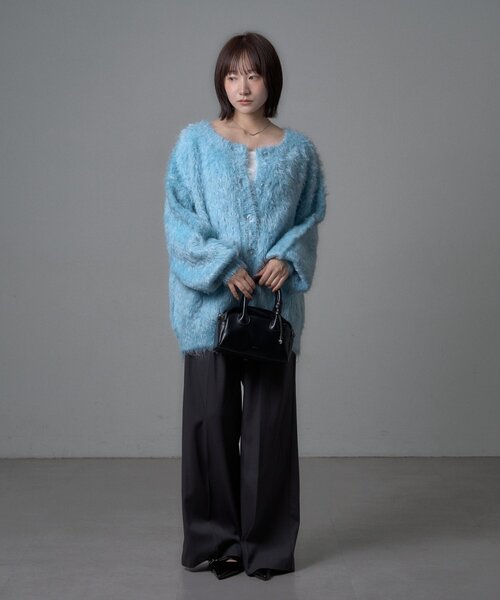 mline（エムライン）の「[mline]【4色展開！】エアリーループカーディガン（カーディガン/ボレロ・レディース・チャコールグレー/ピンク/アイボリー/ブルー・FREE）」の18枚目の写真