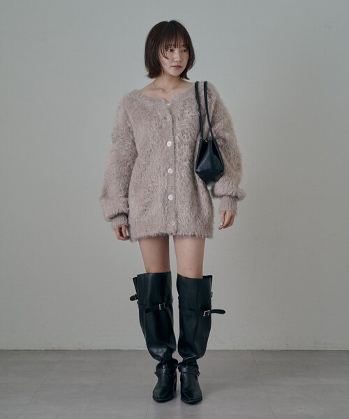 mline（エムライン）の「[mline]【4色展開！】エアリーループカーディガン（カーディガン/ボレロ・レディース・チャコールグレー/ピンク/アイボリー/ブルー・FREE）」の9枚目の写真